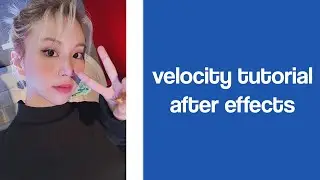 velocity tutorial | after effects