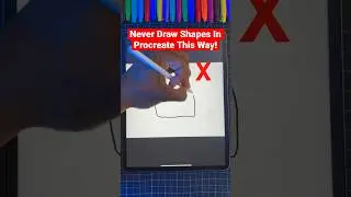 Never Draw Shapes In Procreate This Way! 😡 