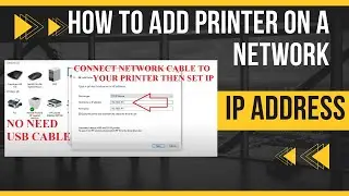 Network Printer Setup - How To Add A Network Printer - Share A Printer On A Network