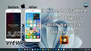 iPhone 8 Disabled iCloud Bypass With Network | ios till 16.7.10 | 100% working method Unlock Tool