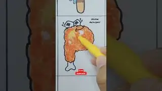 How to draw Alphabet lore But They Food (P) #shorts #alphabetlore #food