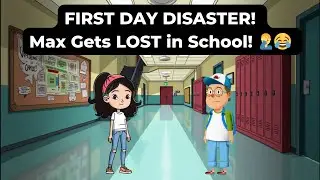 Practice English Speaking for School Life | First Day Disaster! Max Gets LOST in School!