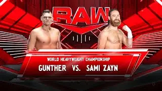 Gunther vs Sami Zayn World Heavyweight Championship Match Highlights