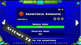Beating Geometrical Dominator After 70 Attempts (no song due to copyright )