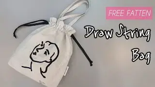 요즘 유행하는 스트링백 만들기,에코백 복조리 가방 ,DIY. 미싱배우기