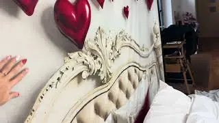 Kate Backdrop testing Valentines Red Love Balloon Bedroom - Boudoir Photography Session