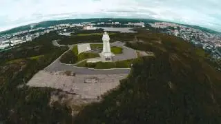 Дрони - Мурманск памятники Алеши Аэросъемка