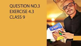 question no. 3 exercise 4.3 class 9 sindh board | find median | how to calculate median 