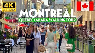 Montreal Canada in Summer is Breathtaking! | 4K HDR 60FPS Walking Tour