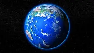 4K - Planet Earth rotates in space. Looped realistic spinning globe | पृथ्वी ग्रह अंतरिक्ष में घूमता