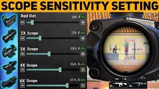 PUBG/BGMI ALL SCOPE SENSITIVITY SETTINGS 2024 🔥| All Scope 2x 3x 4x 6x 8x Sensitivity Settings 2024😱
