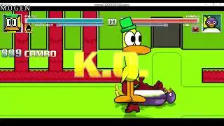 mugen Pato and Golden Rare Akuma vs Pingu and Elmo