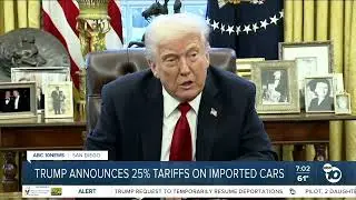 Do you agree with a 25% tariff on cars not made in the United States?