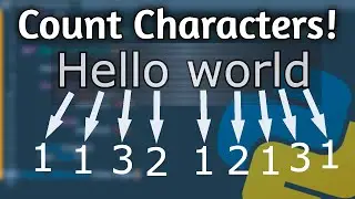 Python, counting characters of a sentence in 2 min!