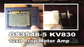 GS3548-5 KV830 And 12x8 Prop Motor Amp