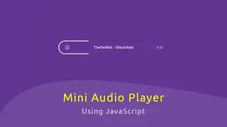 Mini Audio Player Using HTML and JavaScript