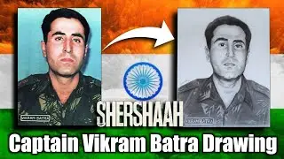 Shershaah | Vikram Batra Drawing | Art Animesh #Shershaah #VikramBartaDrawing #ArtAnimesh #KargilWar