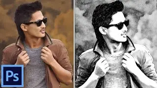 Photoshop Tutorial : How To Create a Sketch Effect In Photoshop