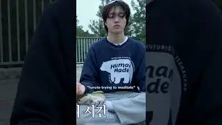 when haruto tries to meditate in the nature #haruto #treasure #kpop #funny