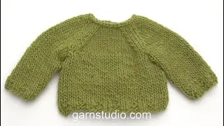 How to work raglan from the bottom up