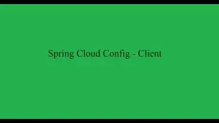 Spring Cloud Config - Client