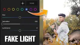 Fake light effect lightroom photo editing | Lightroom color grading tricks | lr photo editing
