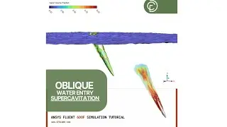 ANSYS Fluent 6DOF: Oblique Water Entry & Supercavitation CFD Simulation