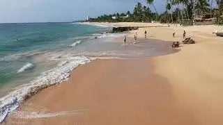 Обзор локации проживания и пляжа  на Шри-Ланке