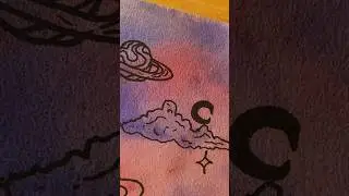 Here is a very easy watercolour art idea ✨💜 