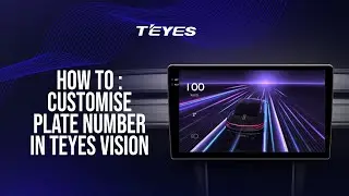 Personalize your ride ! Custom plate number setup for TEYES CC3 2K in Teyes Vision app.