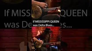 If MISSISSIPPI QUEEN was Delta Blues 🎸 Classic Rock Slide Guitar #guitar #rocknroll #slideguitar