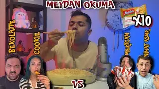 10 Noodle Yedim 🍜🔥 | ASMR Meydan Okuma | @nihat.abi.official @BEKOLATTE , @cookieasmr_ @mertcanasmr 