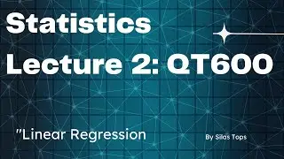 What Is Linear Regression In Statistics And Its Application Lecturer 2 QT600