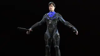 Делаем 3д модель персонажа суперхера( покраска 6 этап вроде)