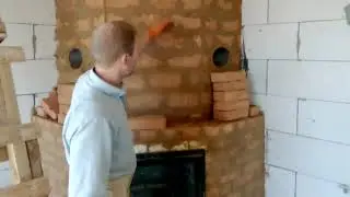 котел в камин установка