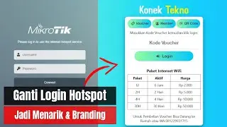 How to Modify the Mikrotik Hotspot Login Template to Make it Cool for the RT RW Net Wifi Voucher ...