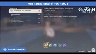 Quest Harian Fontaine Jumat 2024 06 14  | Genshin Impact