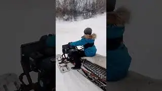 самодельный снегоход испытания