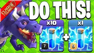 HOW TO ADJUST ZAP DRAGONS TO CRUSH BASES! - Back to Basics Th10 (Clash of Clans)