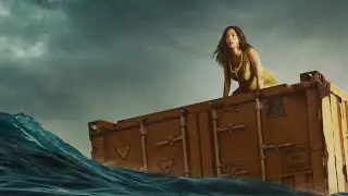 PREGNANT लड़की CONTAINER पर अकेली  समंदर में फास  गई  | NOWHERE movie 2023 Summarized in हिंदी |