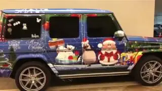 Justin Bieber Showing his Christmas Mercedes G Wagon