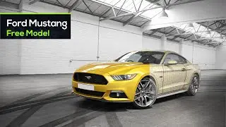 Ford Mustange  in 3ds Max  Maya  Cinema 4D  Blender  Hard Surface Modeling Car