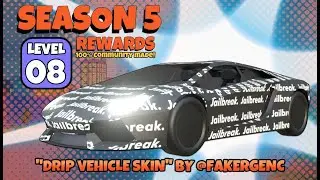 GETTING LEVEL 8 DRIP SKIN WITH NOOB AVATER | ROBLOX JAILBREAK: