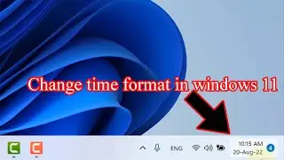 How to change windows 11 time format