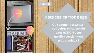 Tuto astuce cartonnage comment transformer ses boites en carton de chez ACTION ?