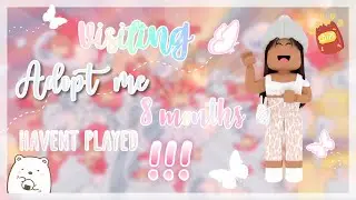 Visiting Adopt Me! (8 months haven’t played!)  II Panda Bay 🎀 ↴ ｡˚ *┈ 🍭