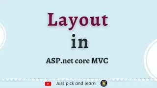 Layout in asp.net core MVC | Asp.net core MVC tutorial