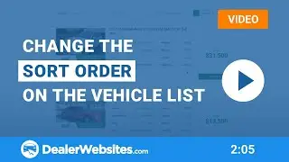 Change sort order of vehicle list