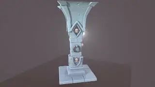 Stylized Column Dungeon Prop