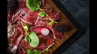 Venison carpaccio